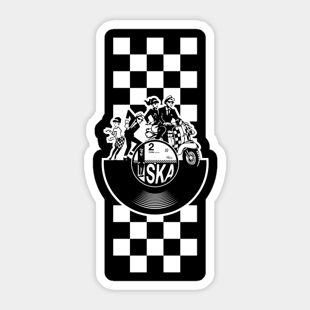 Ska Vinyl Sticker by JustSka